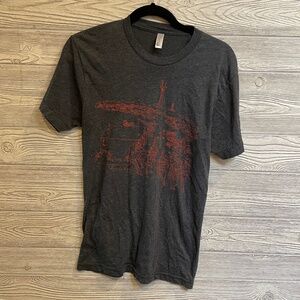 AMERICAN APPAREL Amos Goldbaum T-Shirt 50/50 Shirt Size Small